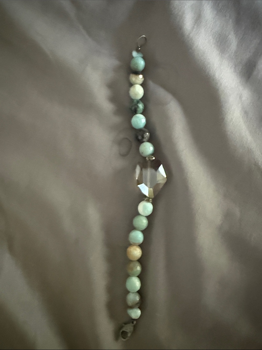 Crystal bead bracelet